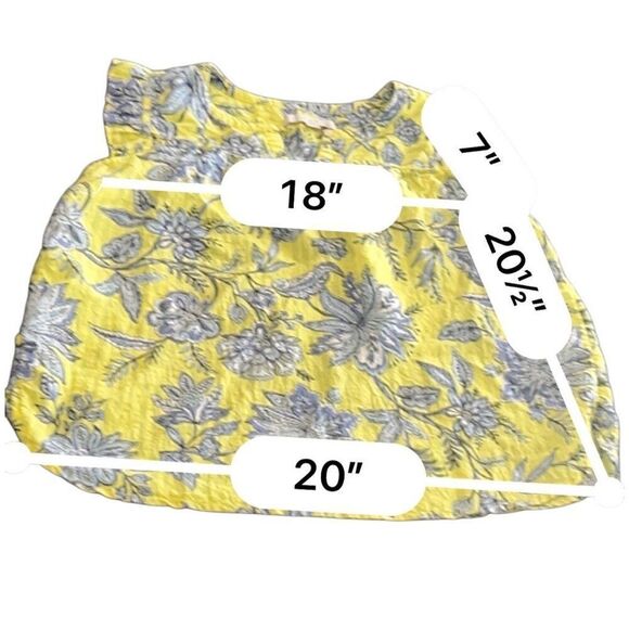 Ann Taylor Loft Floral Tank Top size MP - Picture 3 of 6